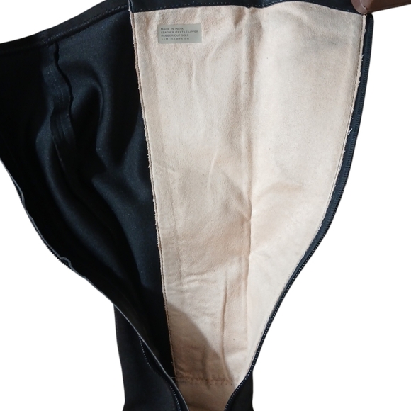 Michael Kors Bromley Black Riding Boots Women’s Knee High Leather Boots … - Picture 8 of 11